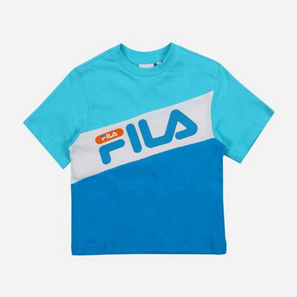 Camisetas Fila Rapaz Turquesa - Fila Heritage S/S Loja Online Portugal,CERH-02391